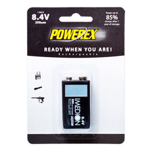 ถ่านชาร์จ Powerex 9V 250mAh IMEDION 