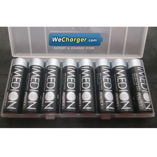 ถ่านชาร์จ POWEREX IMEDION AA 2400mAh 8 ก้อนพร้อมกล่อง