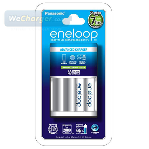 Panasonic Eneloop Charger and 2 Battery