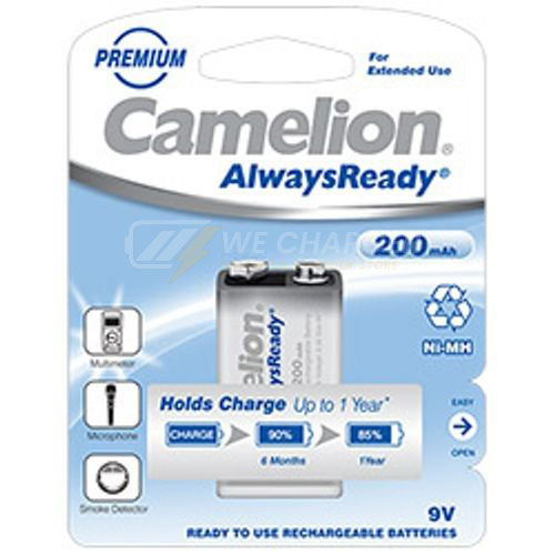 ถ่านชาร์จขนาด 9V Camelion alway ready (eneloop)