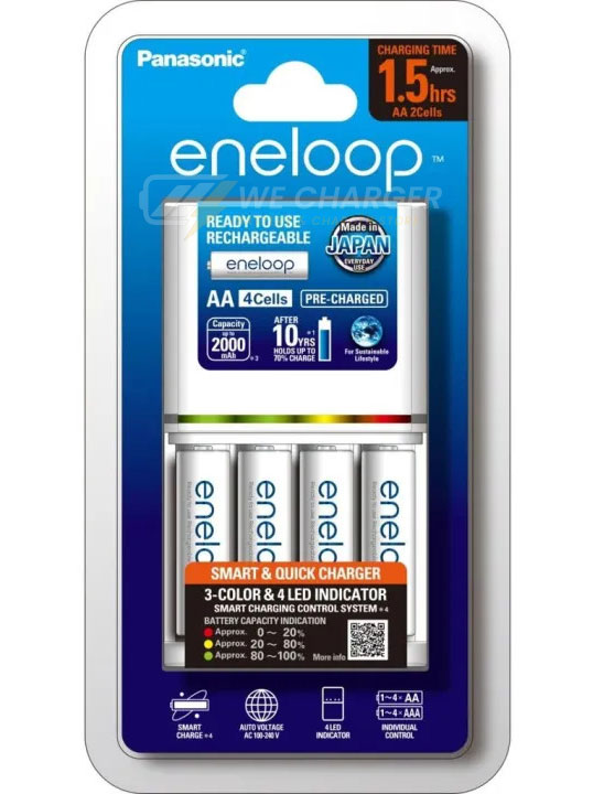 ชุดเครื่องชาร์จพร้อมถ่าน ชาร์จเร็ว Panasonic eneloop